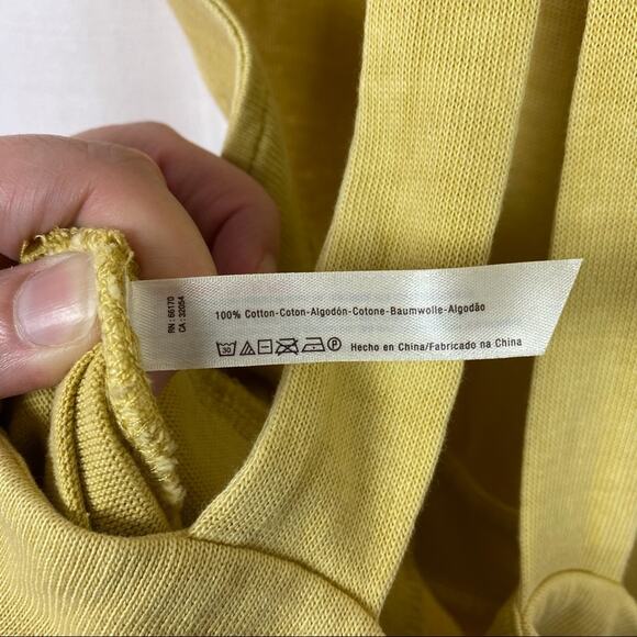 Free People Beach Light Yellow Sunrise Pinafore Jumper Sz.XS NWT - Picture 14 of 16